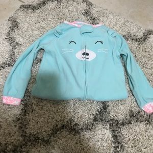 A set of footed pajamas